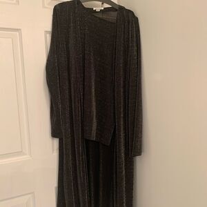 Two Piece sparkly tank and duster